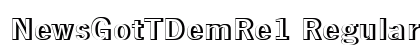 NewsGotTDemRe1 Regular Font Preview