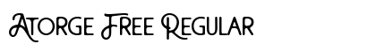 Atorge Free Regular preview