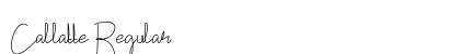 Callatte Regular Font Preview