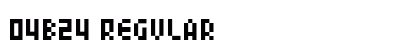 04b24 Regular Font Preview