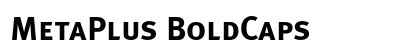 MetaPlus BoldCaps Font Preview