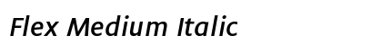 Flex Medium Italic preview