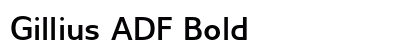 Gillius ADF Bold preview