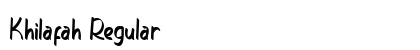 Khilafah Regular Font Preview