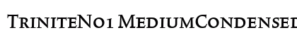 TriniteNo1 MediumCondensedExp preview TriniteNo1 MediumCondensedExp preview