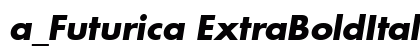 a_Futurica ExtraBoldItalic preview