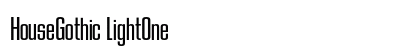 HouseGothic LightOne font free download