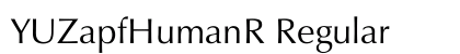 YUZapfHumanR Regular Font Preview