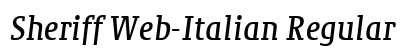 Sheriff Web-Italian Regular font free download