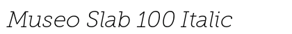 Museo Slab 100 Italic preview