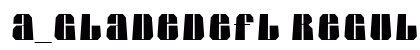 a_GladeDefl Regular Font Preview