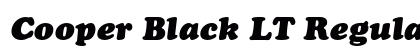 Cooper Black LT Regular Font Preview