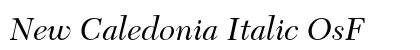 New Caledonia Italic OsF preview