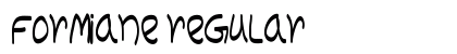 Formiane Regular Font Preview