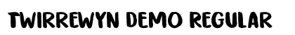 Twirrewyn DEMO Regular Font Preview