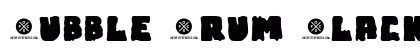 Bubble Frum Black Demo Regular preview Bubble Frum Black Demo Regular preview