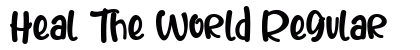 Heal The World Regular Font Preview