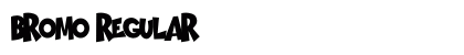 BROMO Regular Font Preview