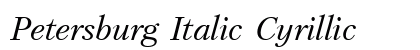Petersburg Italic Cyrillic Preview