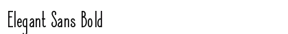Elegant Sans Bold Font Preview
