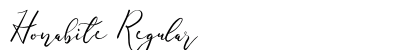 Honabite Regular Font Preview