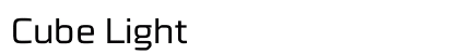 Cube Light Font Preview