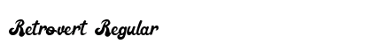 Retrovert Regular Font Preview