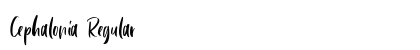 Cephalonia Regular Font Preview