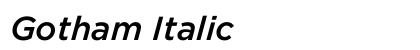 Gotham Italic Preview