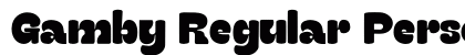 Gamby Regular Personal Use Regular preview Gamby Regular Personal Use Regular preview