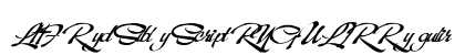 LHF Red Sable Script REGULAR Regular