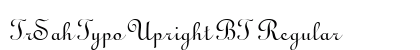 TrSah Typo Upright BT Regular