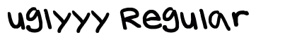 uglyyy Regular Font Preview