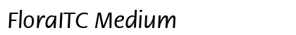 FloraITC Medium Font Preview