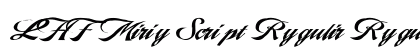 LHF Marie Script Regular Regular Font Preview