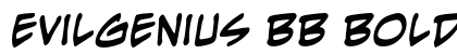 EvilGenius BB Bold preview
