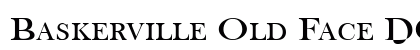 Baskerville Old Face DC D Regular Font Preview