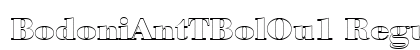 BodoniAntTBolOu1 Regular Font Preview