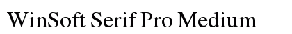 WinSoft Serif Pro Medium preview
