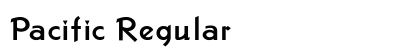 Pacific Regular Font Preview