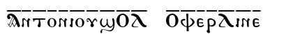 AntoniousOL OverLine Font Preview