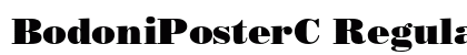 BodoniPosterC Regular Font Preview