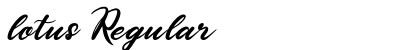 lotus Regular Font Preview
