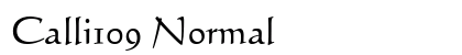 Calli109 Normal Font Preview