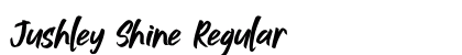 Jushley Shine Regular Font Preview
