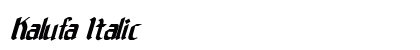 Kalufa Italic preview