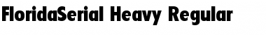 FloridaSerial-Heavy Regular Font