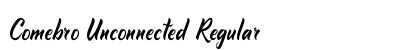 Comebro Unconnected Regular Font Preview