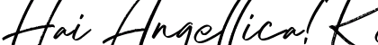 Hai Angellica! Regular Font Preview