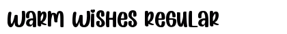 Warm Wishes Regular Font Preview
